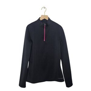 Hot Chillys Women's Base Layer 1/4 Zip Top Size Large Black